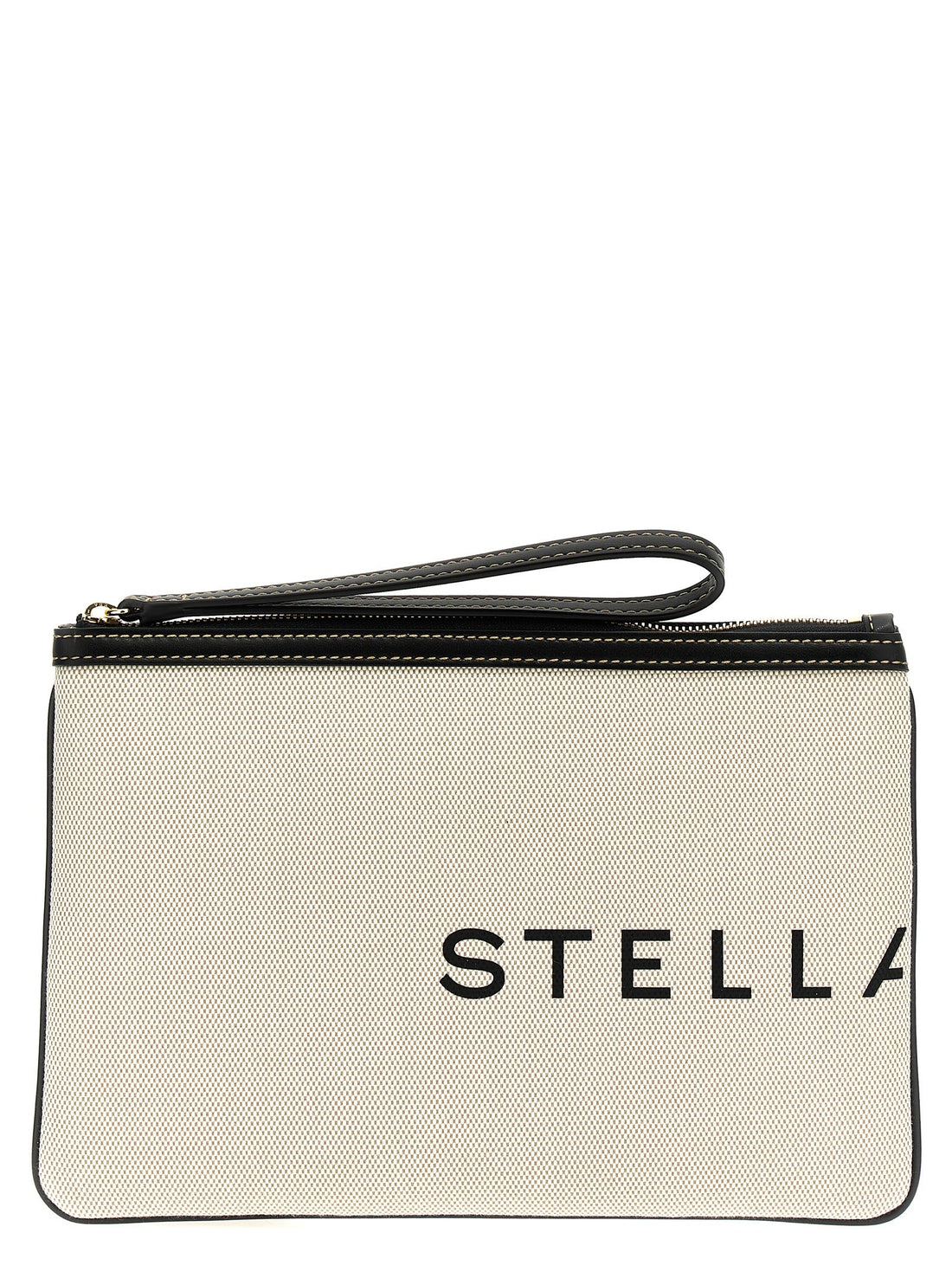 stella mccartney - Logo clutch bag beige U