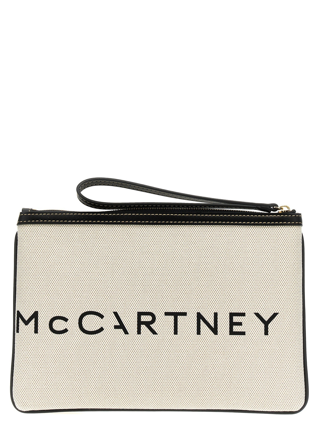 stella mccartney - Logo clutch bag beige U