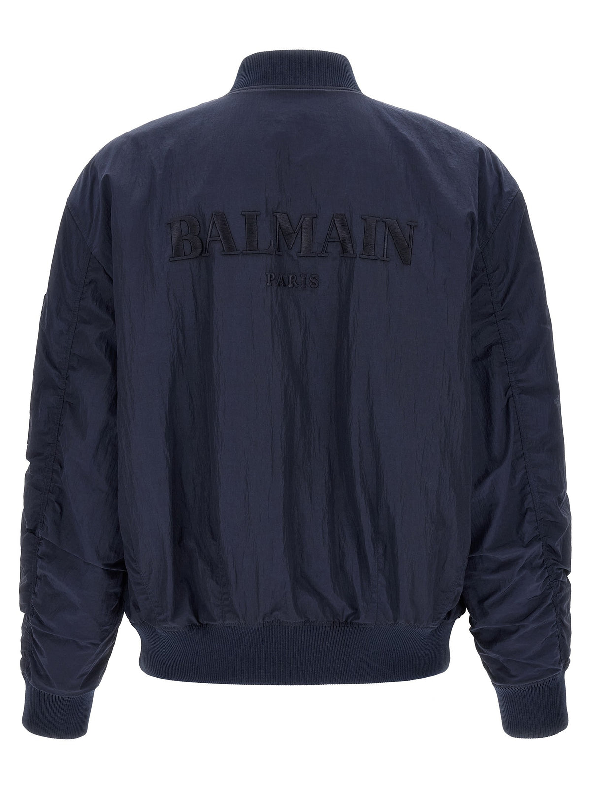 Balmain - Logo embroidery bomber jacket