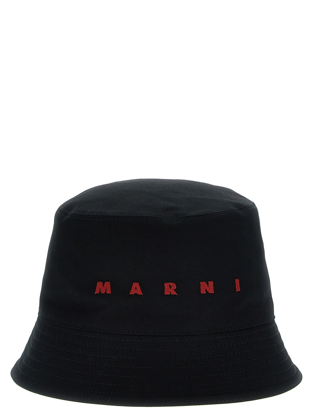 Marni - Logo embroidery bucket hat Black