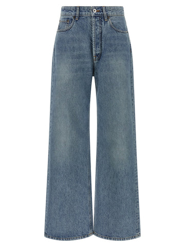 Miu Miu - Logo embroidery jeans