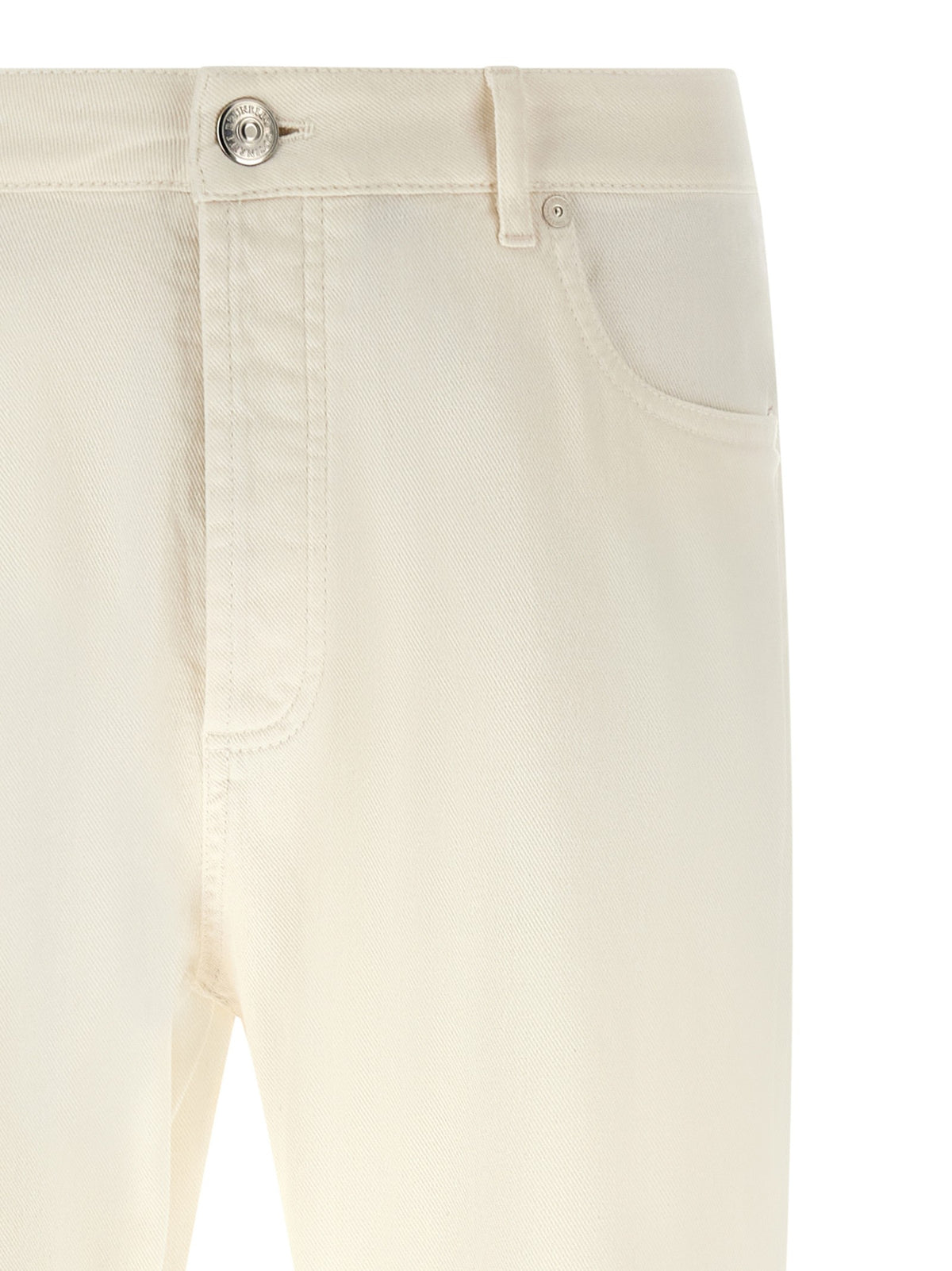 Brunello Cucinelli - Logo embroidery jeans