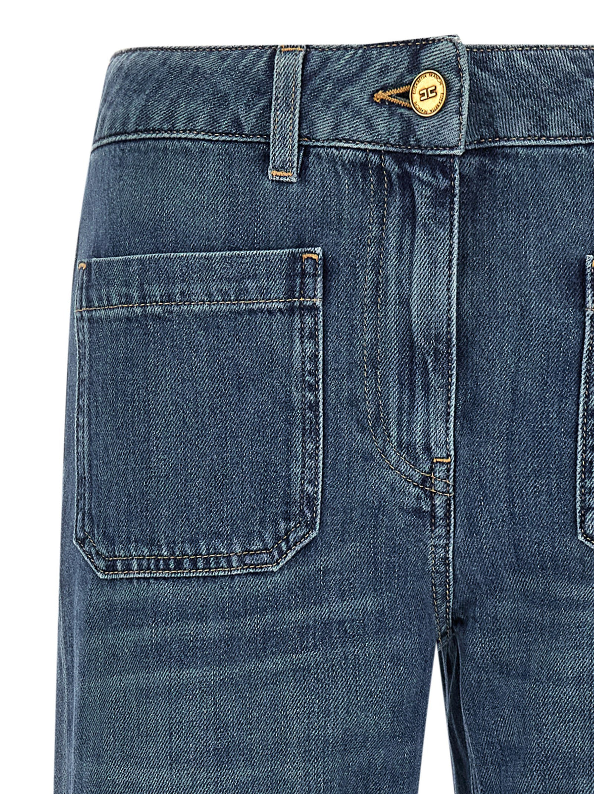 Elisabetta Franchi - Logo embroidery jeans