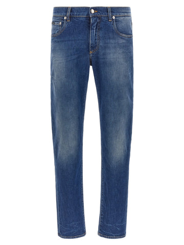 Dolce & Gabbana - Logo embroidery jeans