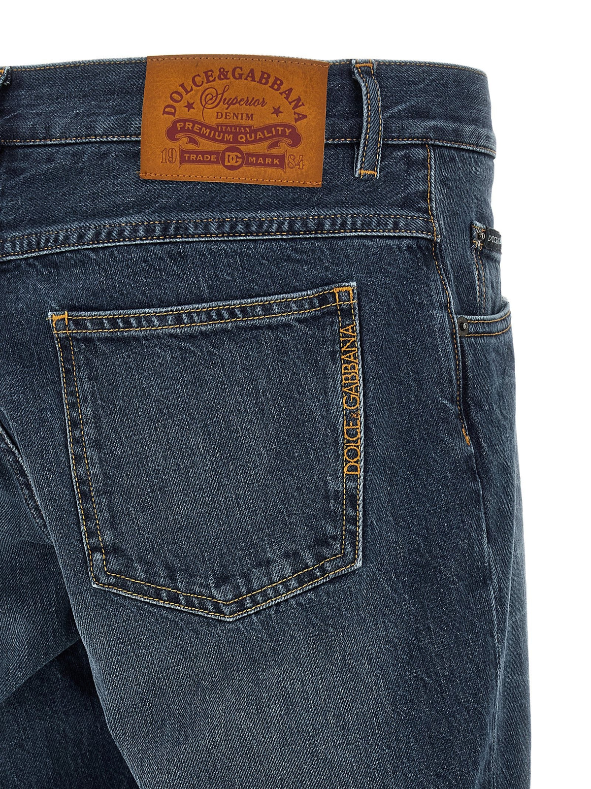 Dolce & Gabbana - Logo embroidery jeans