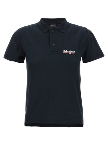 Balenciaga - Logo embroidery polo shirt