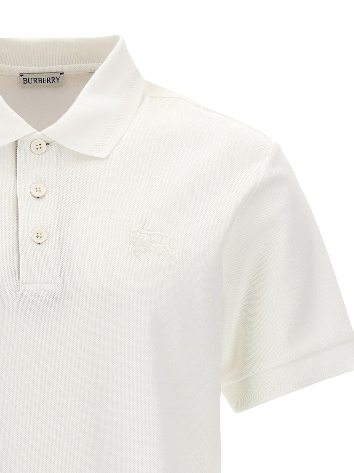 Burberry - Logo embroidery polo shirt