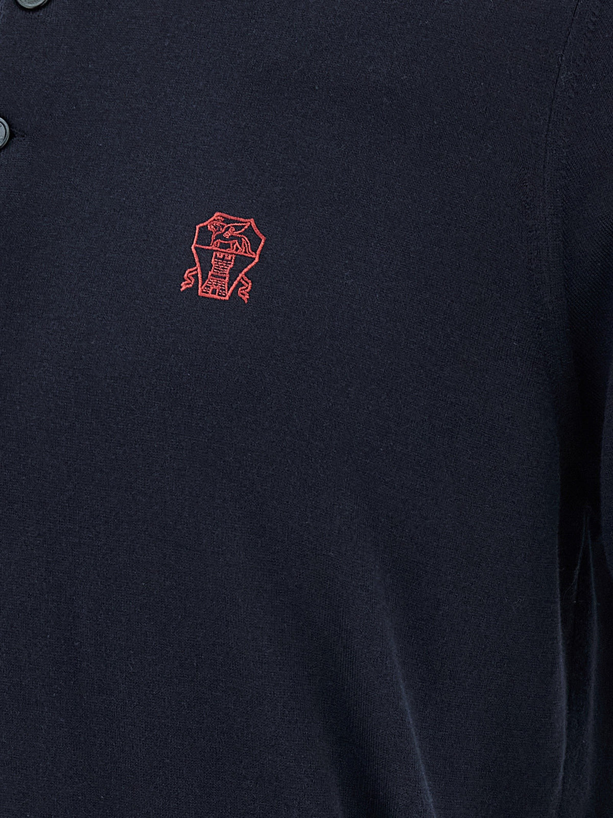 Brunello Cucinelli - Logo embroidery polo shirt