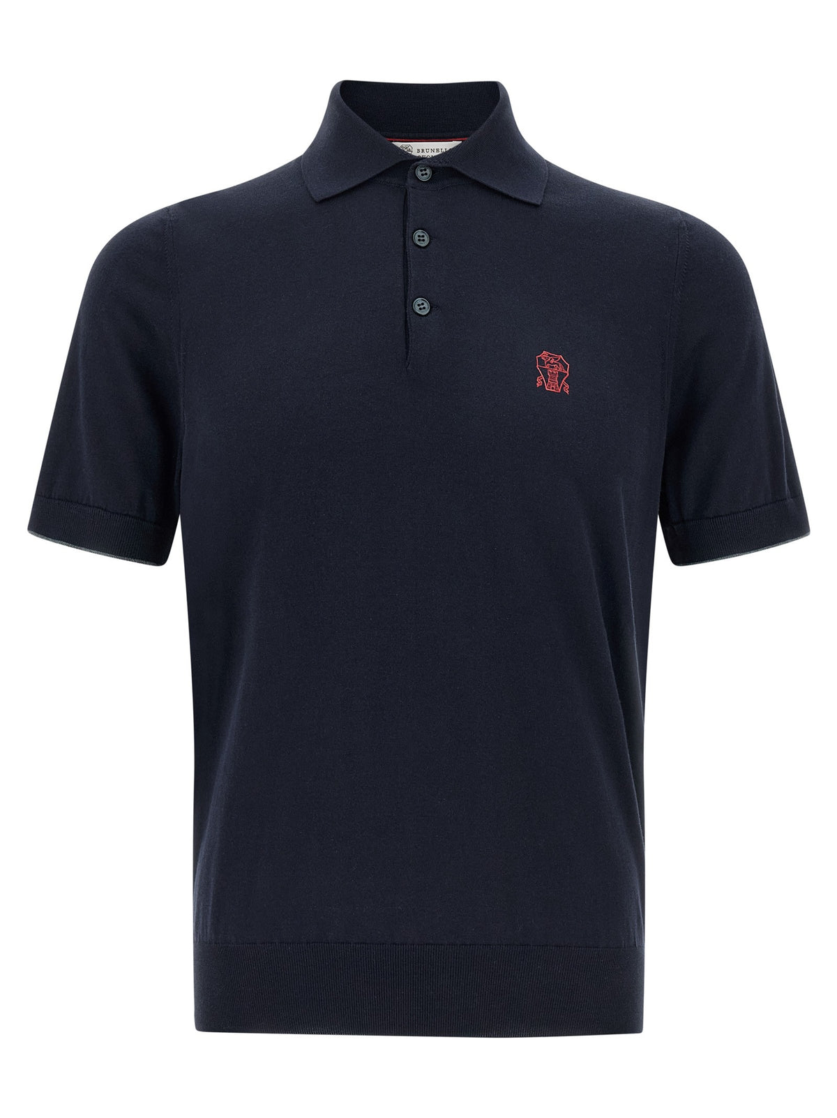 Brunello Cucinelli - Logo embroidery polo shirt