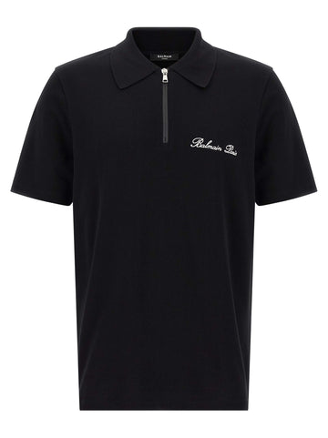 Balmain - Logo embroidery polo shirt logo-embroidery-polo-shirt_d18c495a-82c0-4bc6-a82e-5e9b57d1c9ff