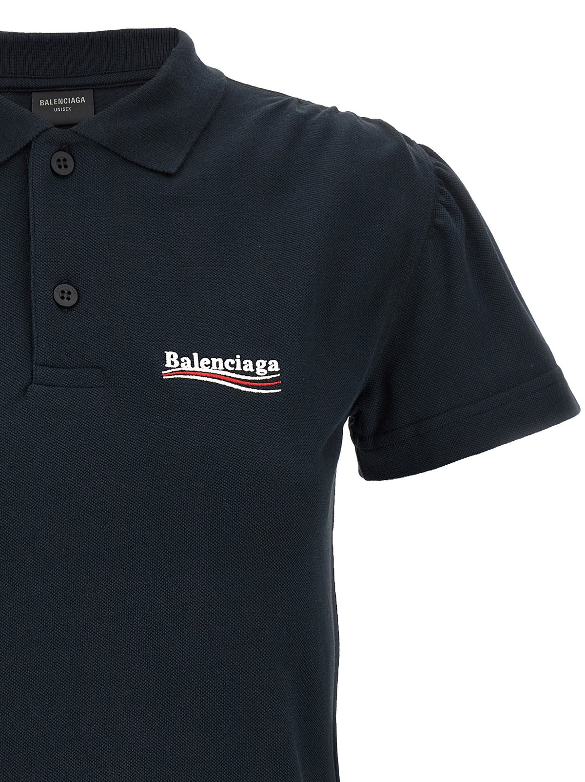 Balenciaga - Logo embroidery polo shirt