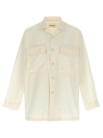 JIL SANDER - Logo embroidery shirt