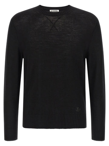 JIL SANDER - Logo embroidery sweater