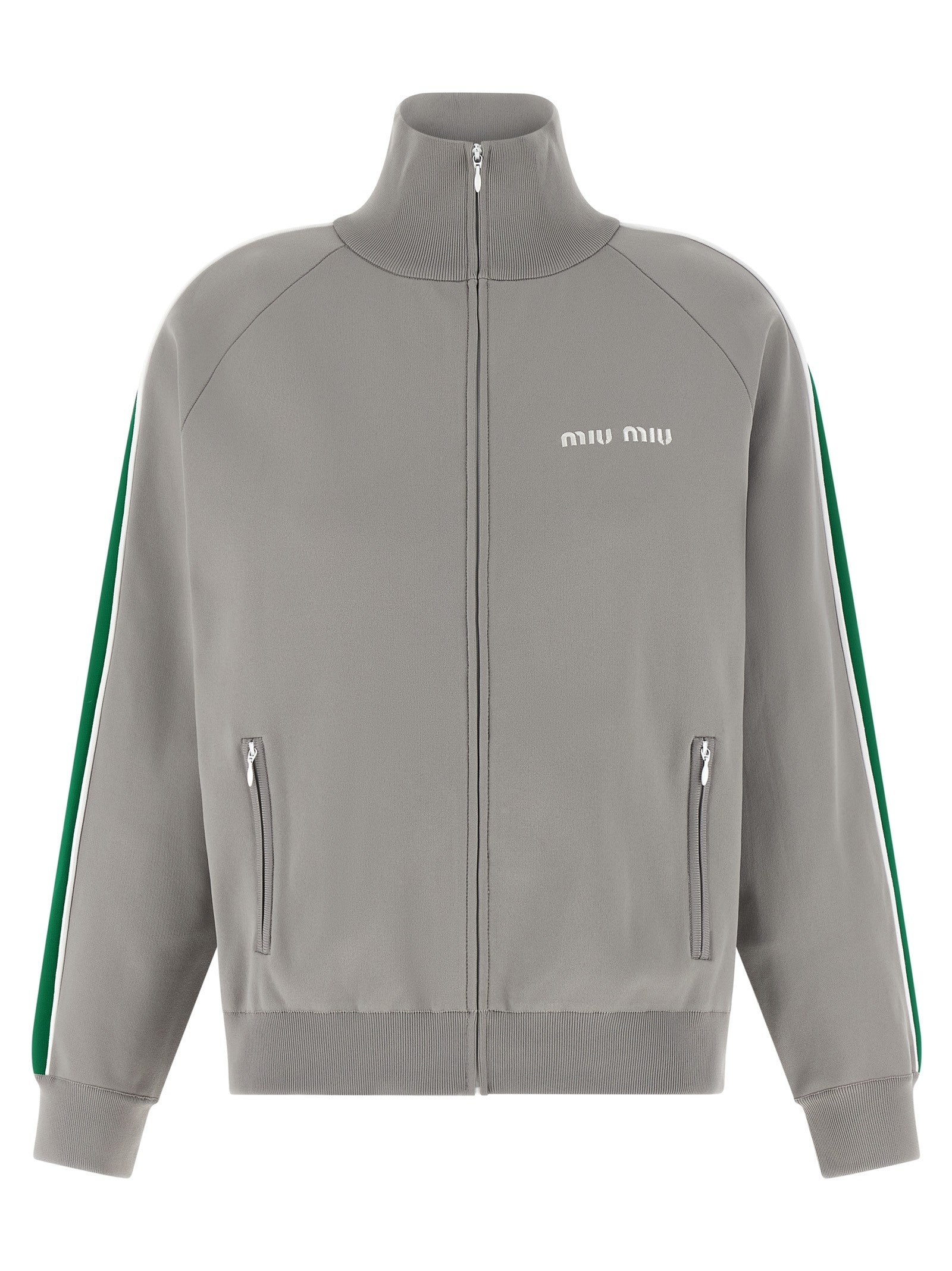 Miu Miu - Logo embroidery sweatshirt
