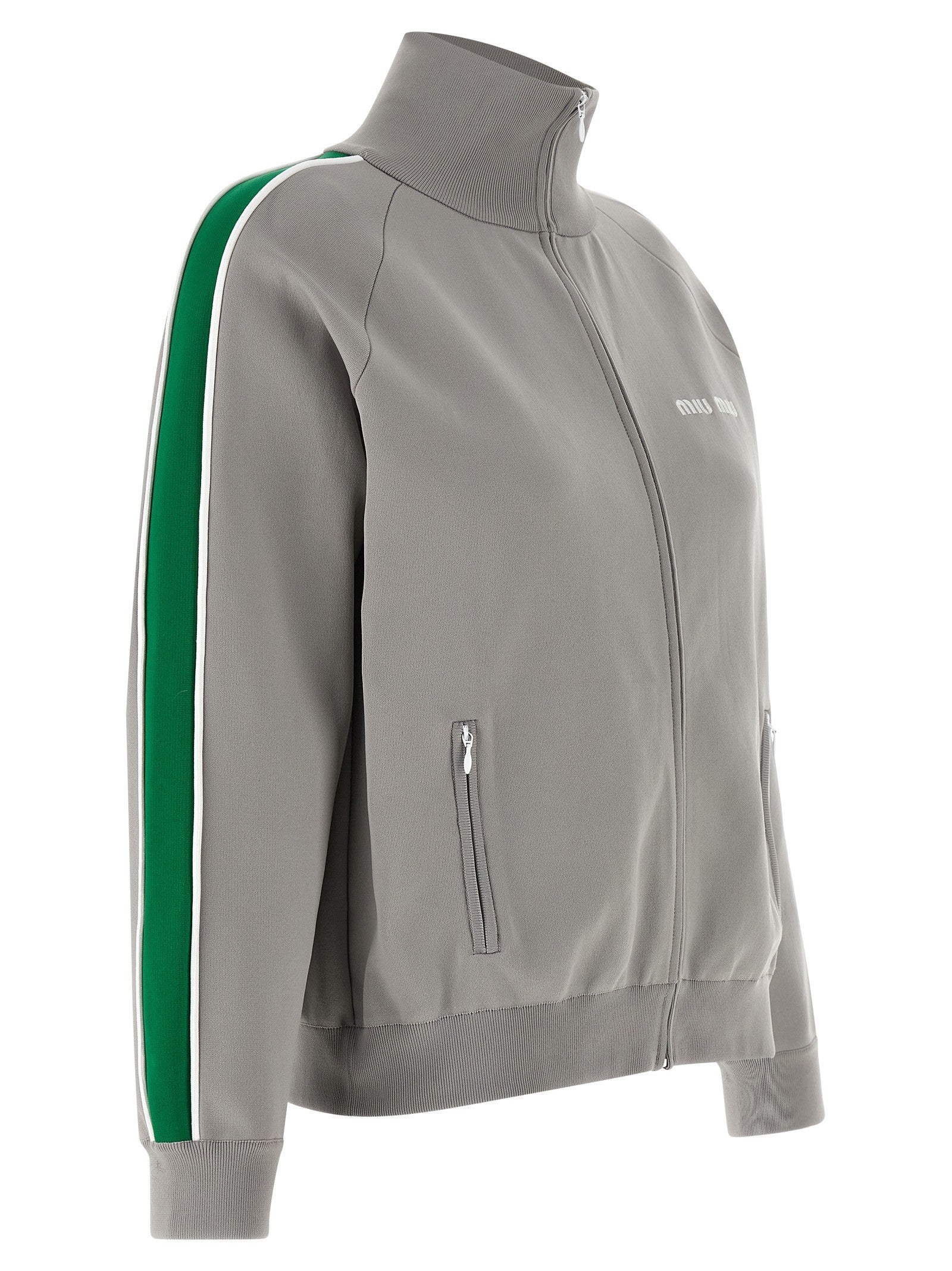 Miu Miu - Logo embroidery sweatshirt