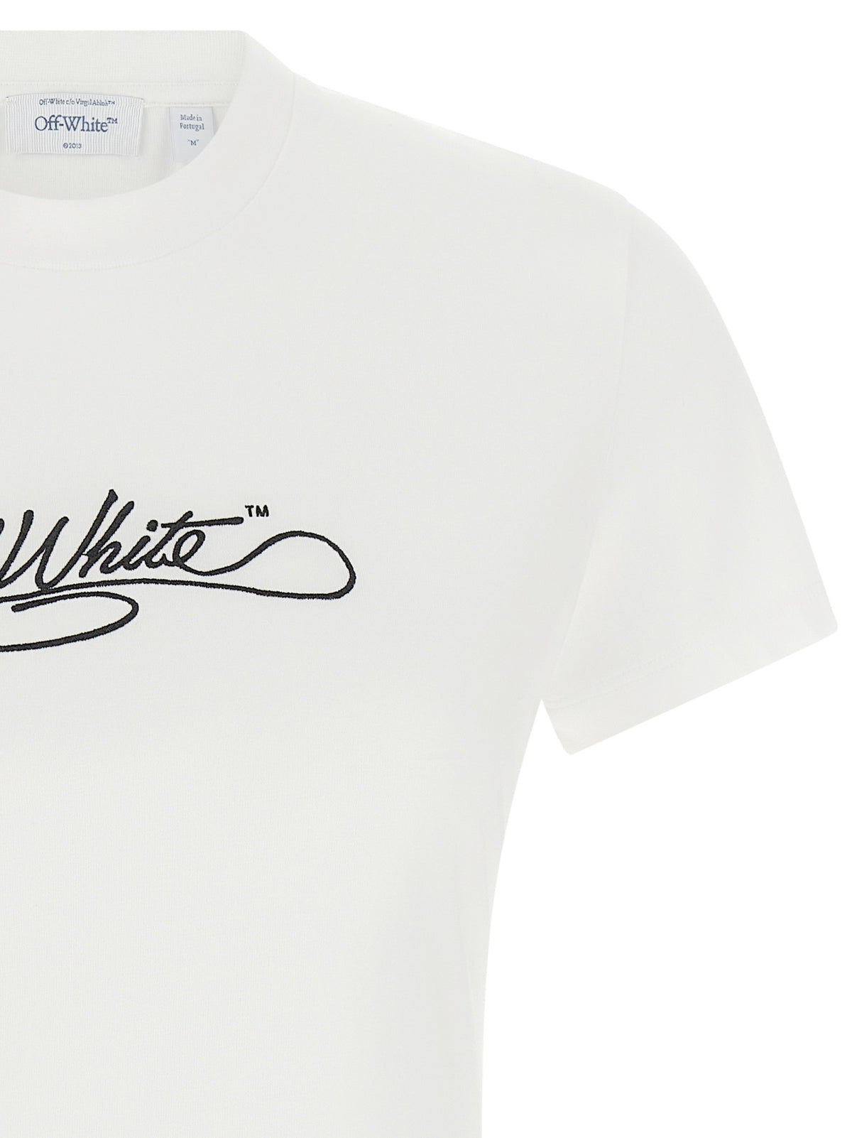 Off White - Logo embroidery t-shirt
