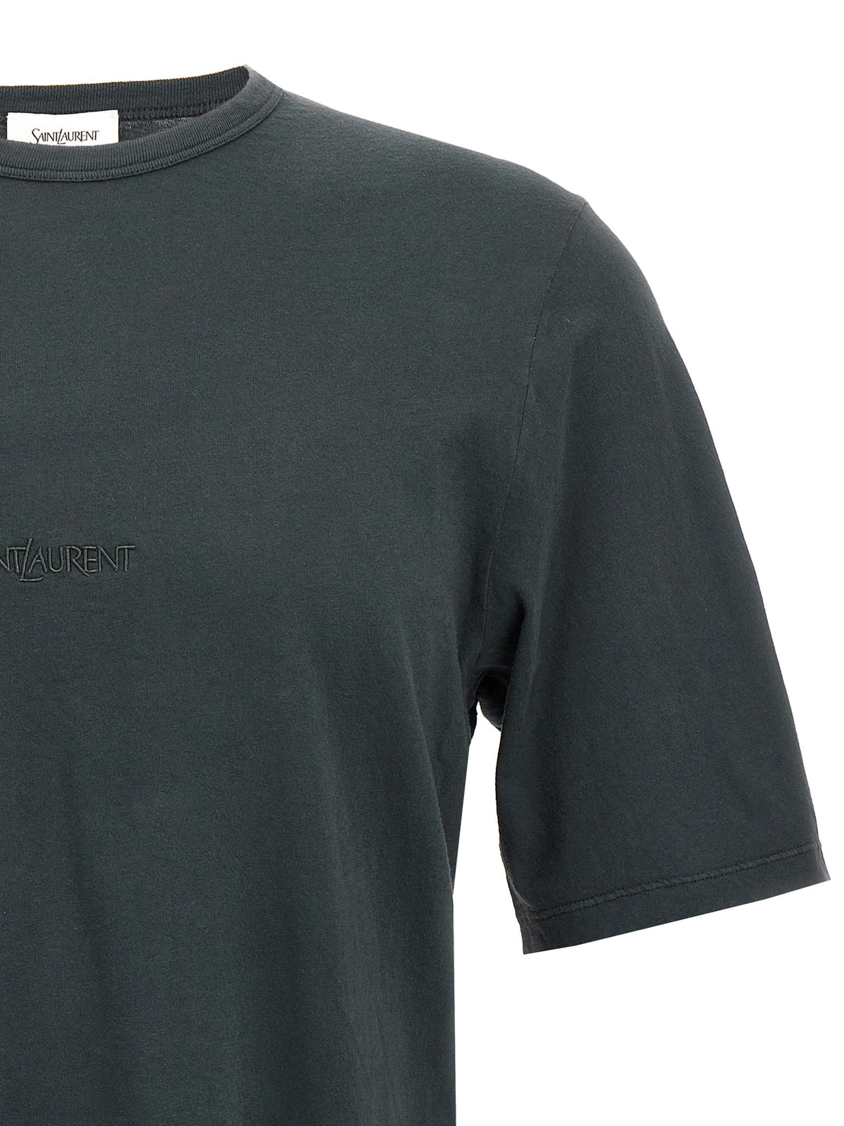 Saint Laurent - Logo embroidery t-shirt
