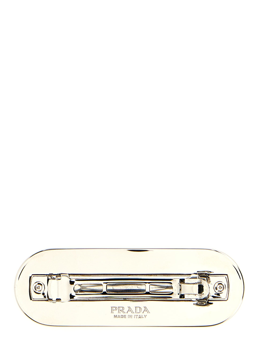 PRADA - Logo hair clip Black U