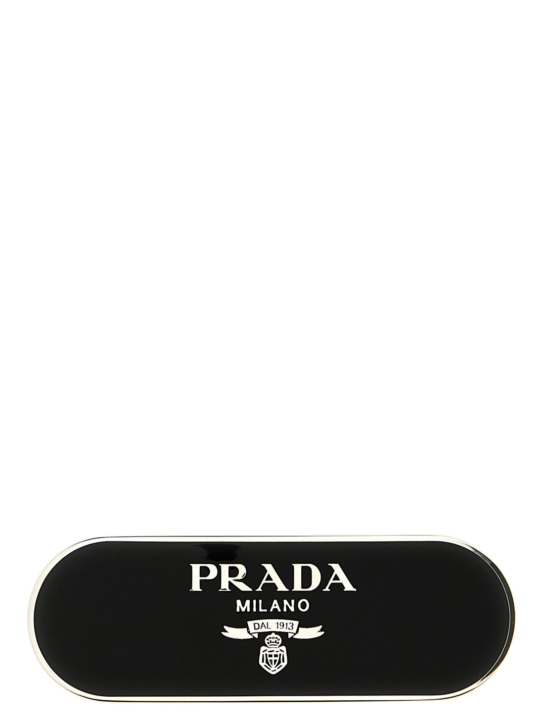 PRADA - Logo hair clip Black U