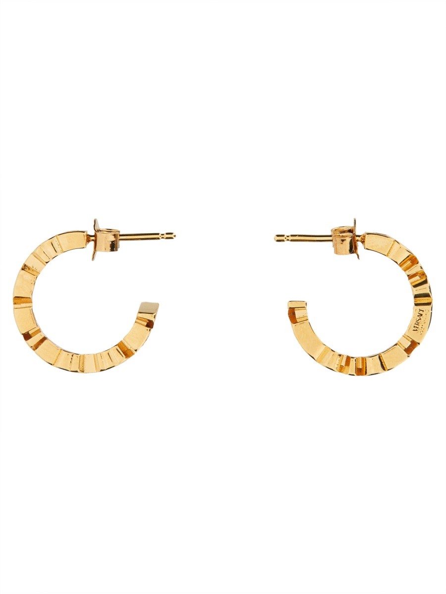 LOGO HOOP EARRINGS