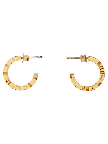 LOGO HOOP EARRINGS