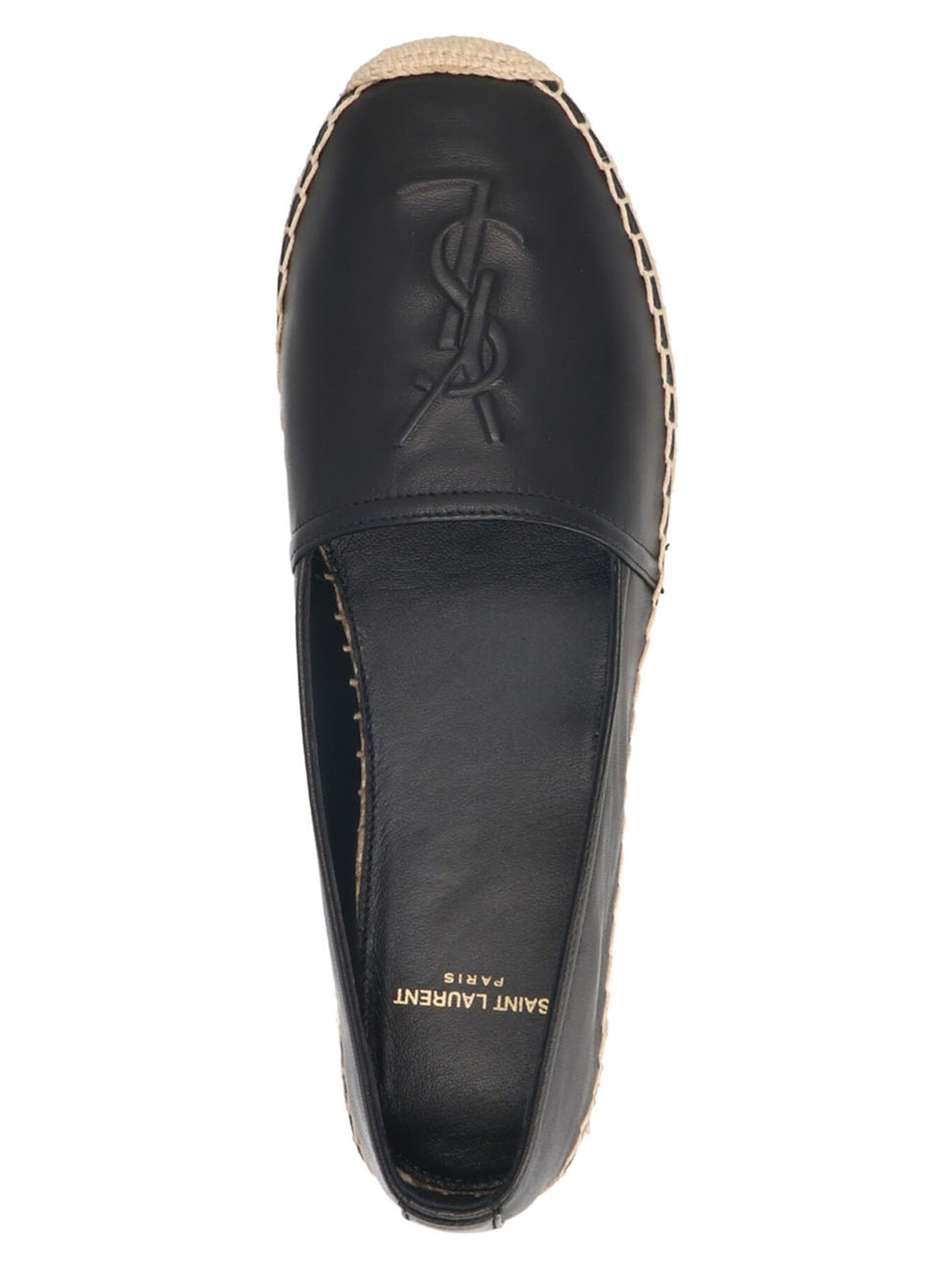 Saint Laurent - Logo leather espadrilles