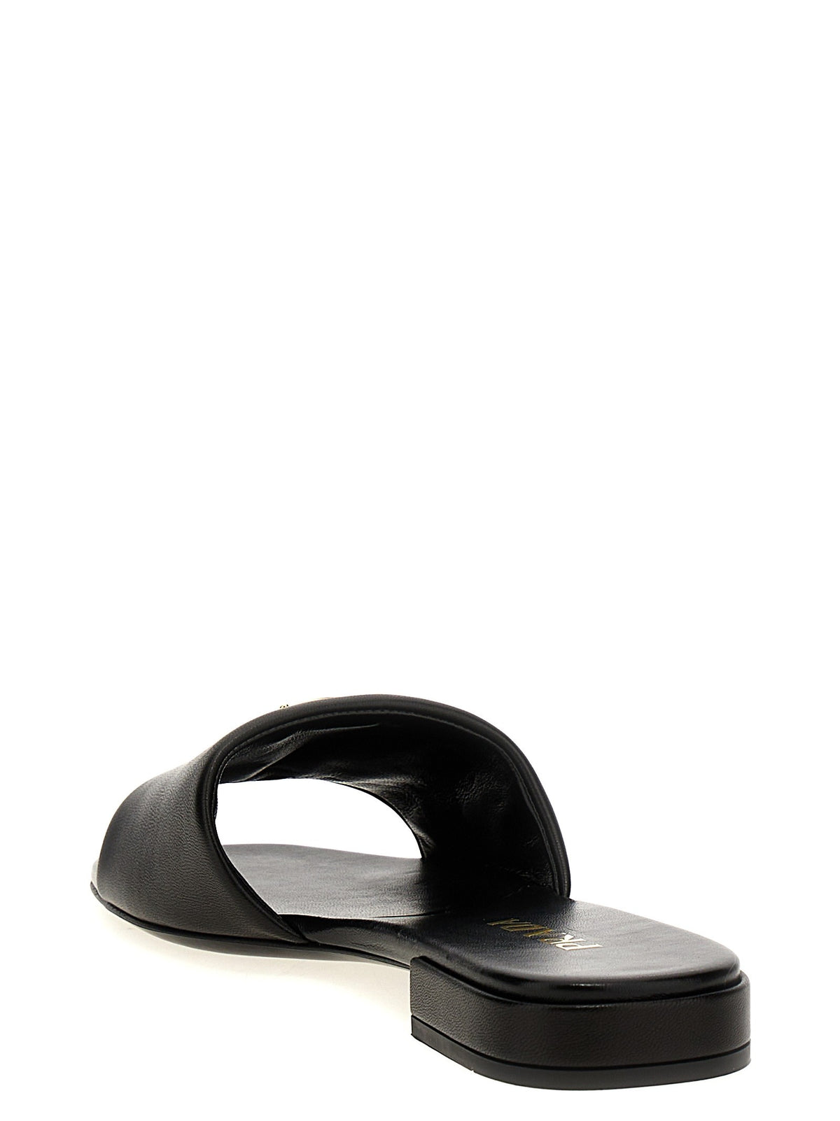 PRADA - Logo leather sandals