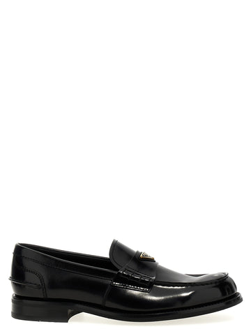 PRADA - Logo loafers Black