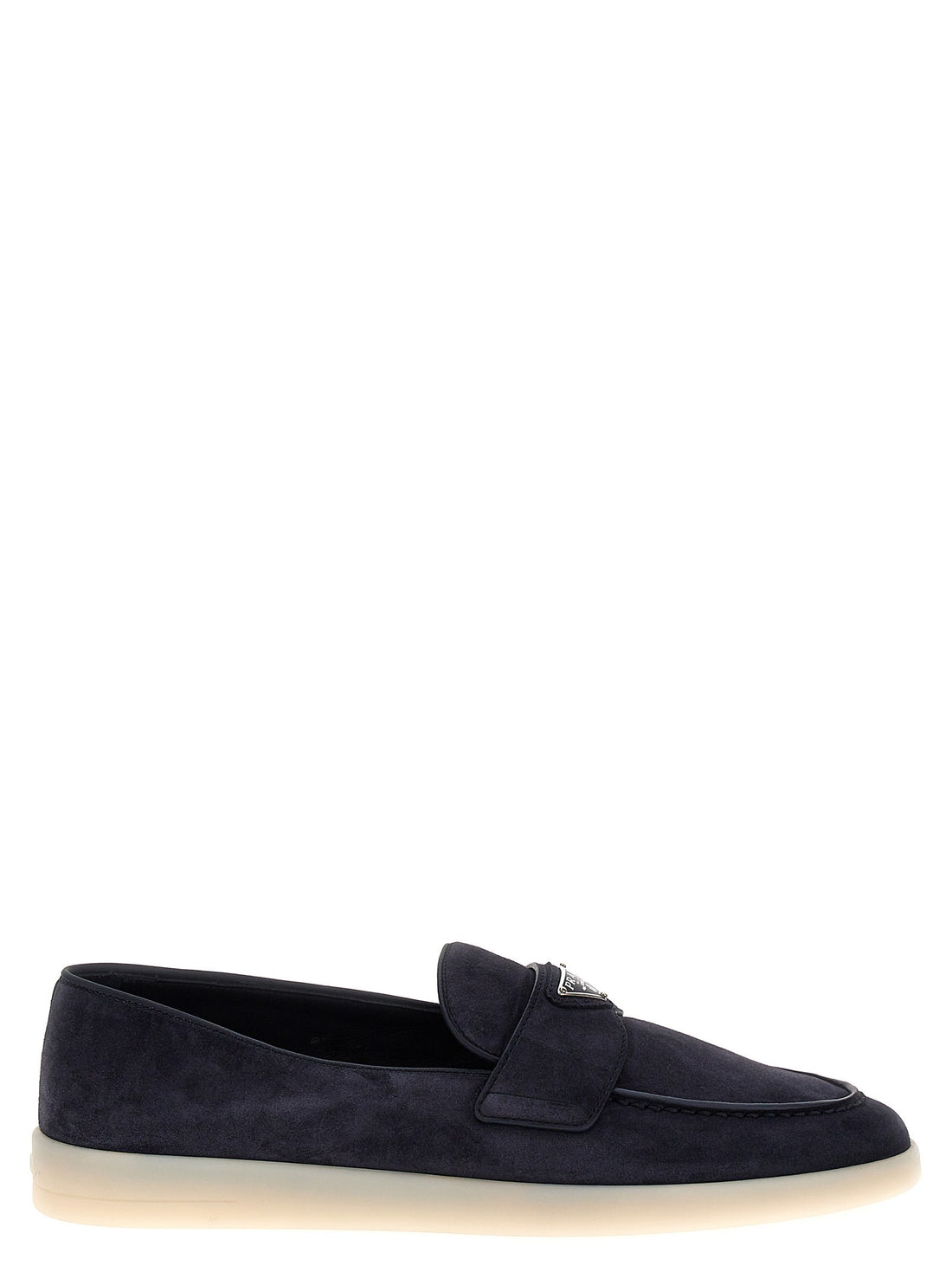 PRADA - Logo loafers Blue