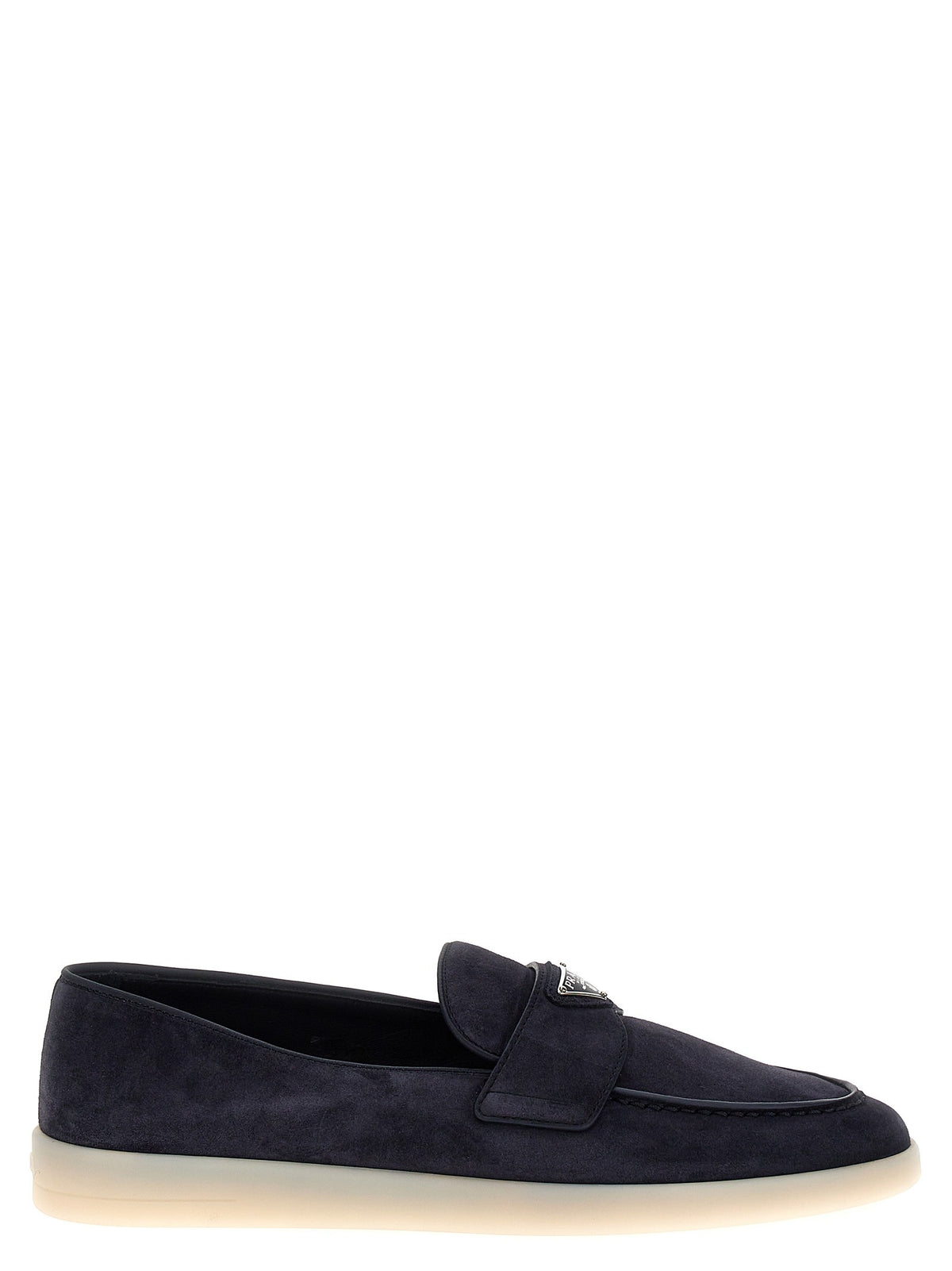 PRADA - Logo loafers Blue
