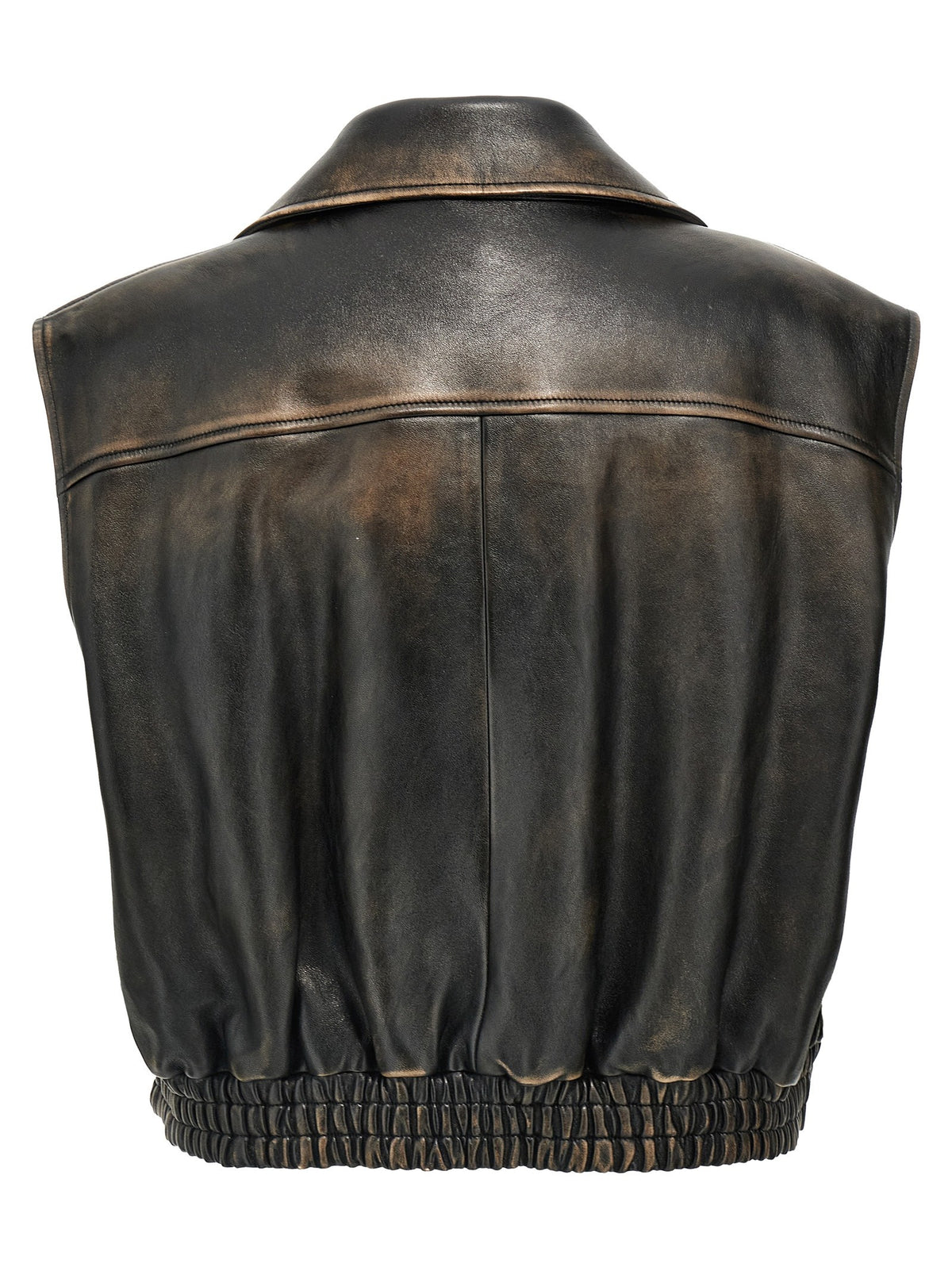 Miu Miu - Logo nappa vest