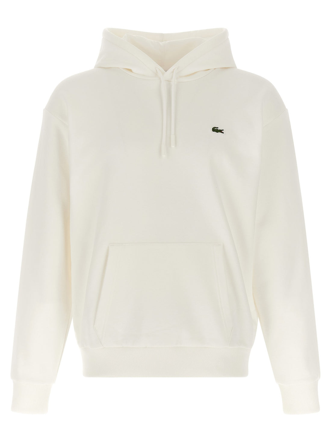 Lacoste - Logo patch hoodie White