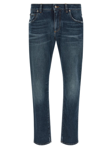 Dolce & Gabbana - Logo patch jeans