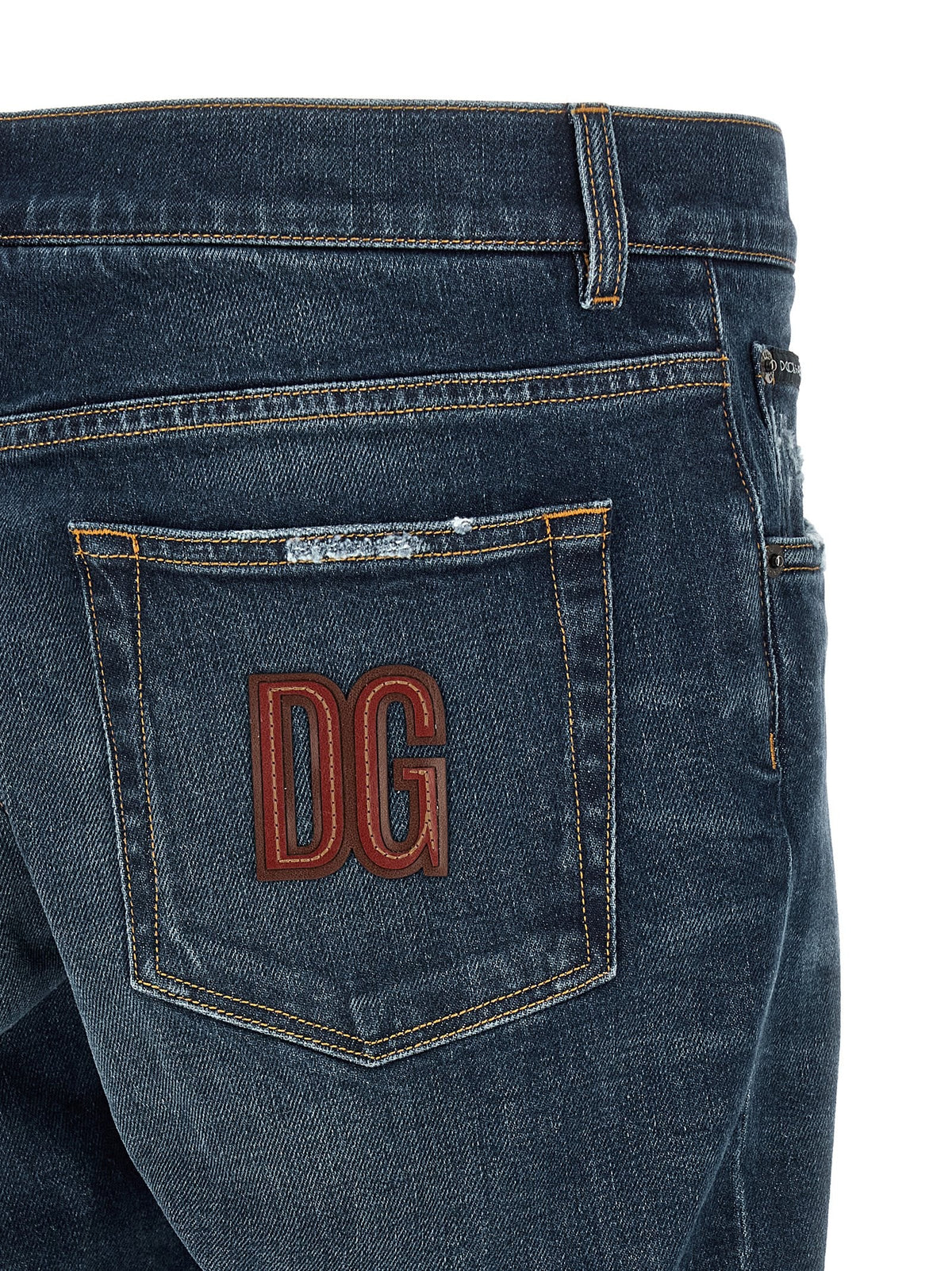 Dolce & Gabbana - Logo patch jeans