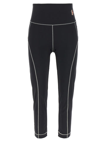 MONCLER GRENOBLE - Logo patch leggings
