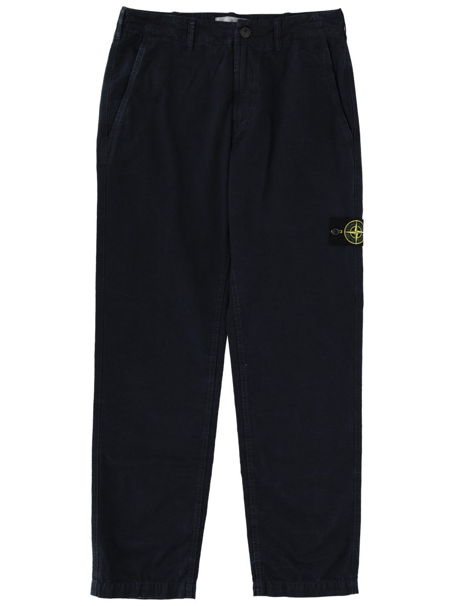 Stone Island - PANTS WITH LOGO PATCH logo-patch-pants