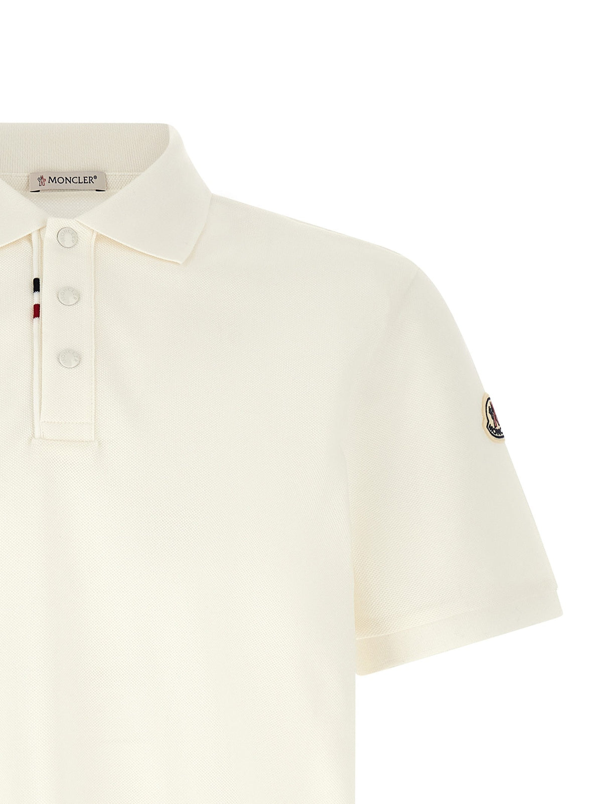 Moncler - Logo patch polo shirt