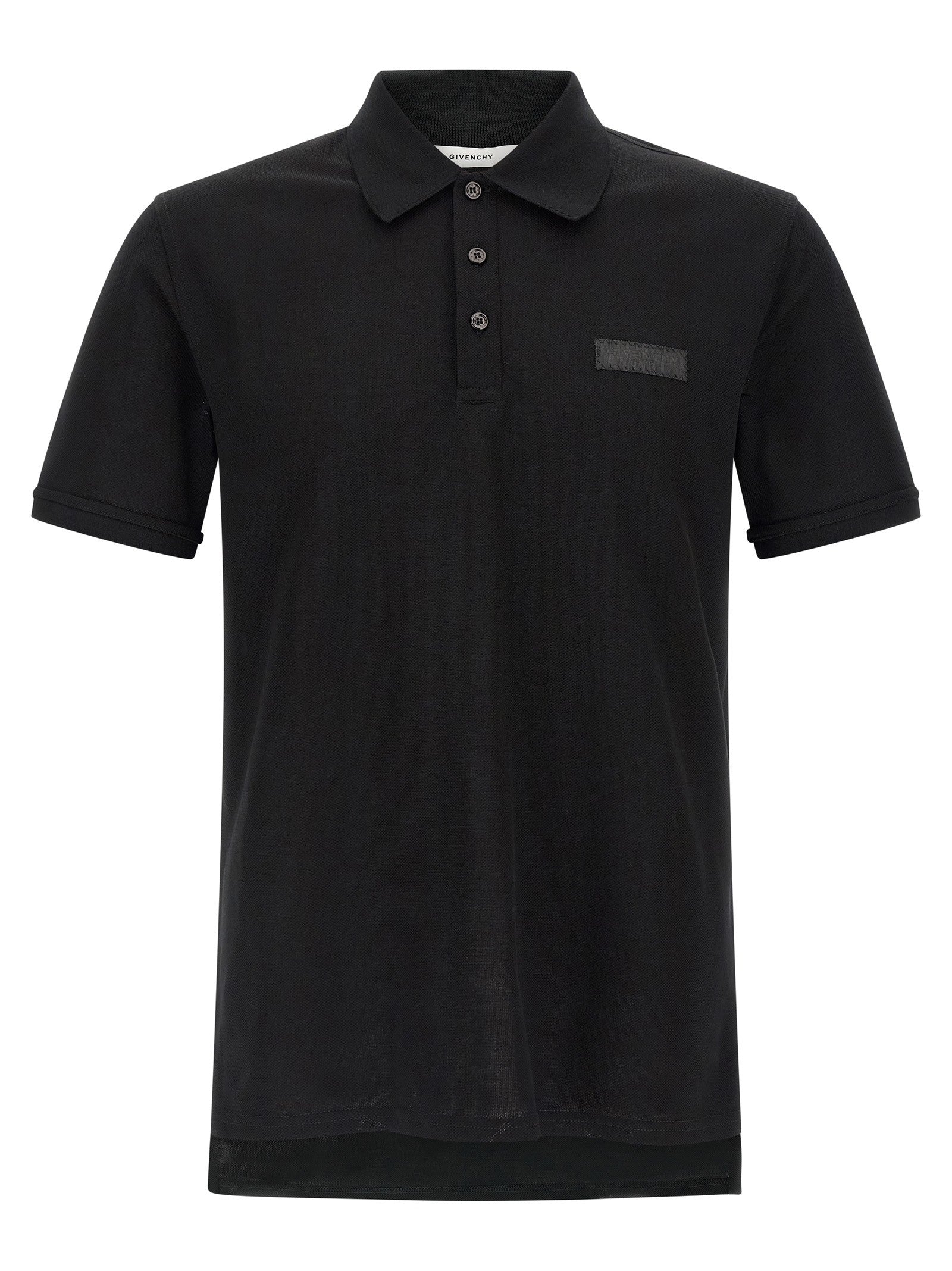 Givenchy - Logo patch polo shirt