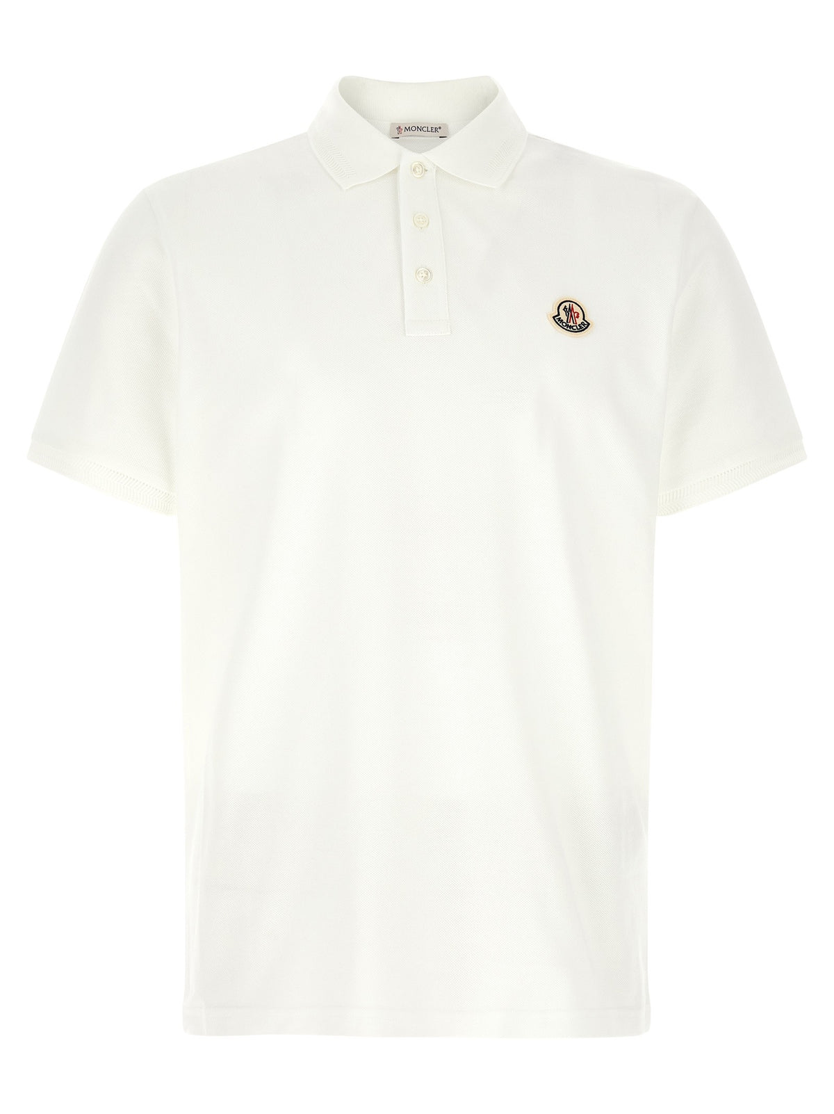 Moncler - Logo patch polo shirt