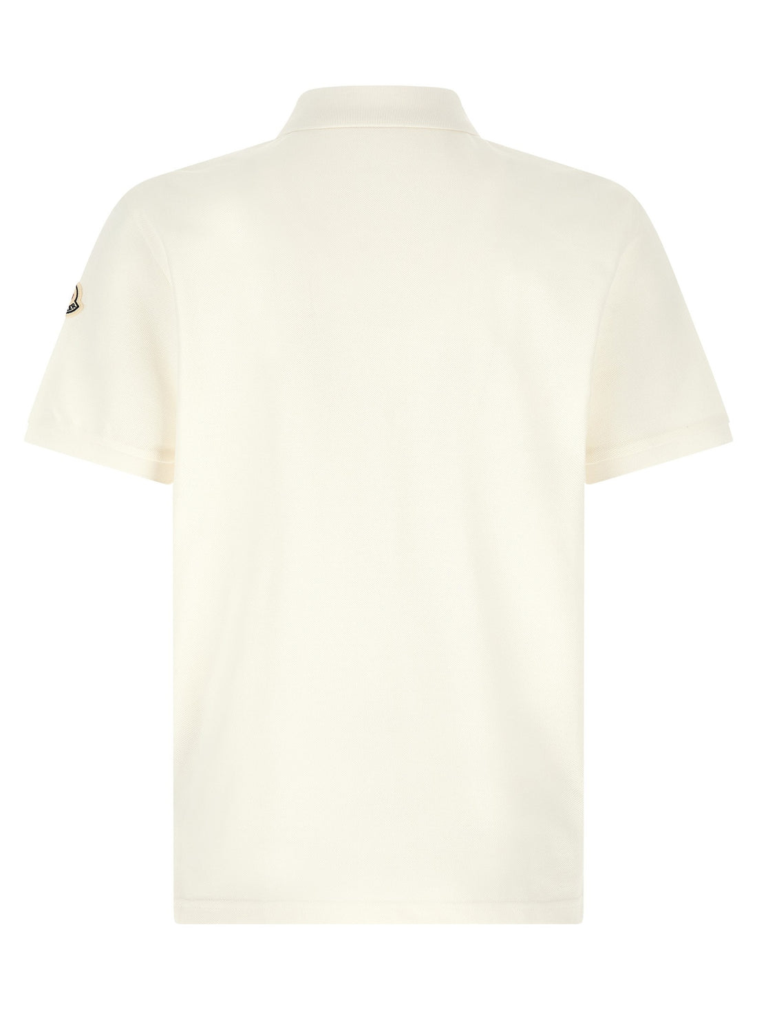 Moncler - Logo patch polo shirt White