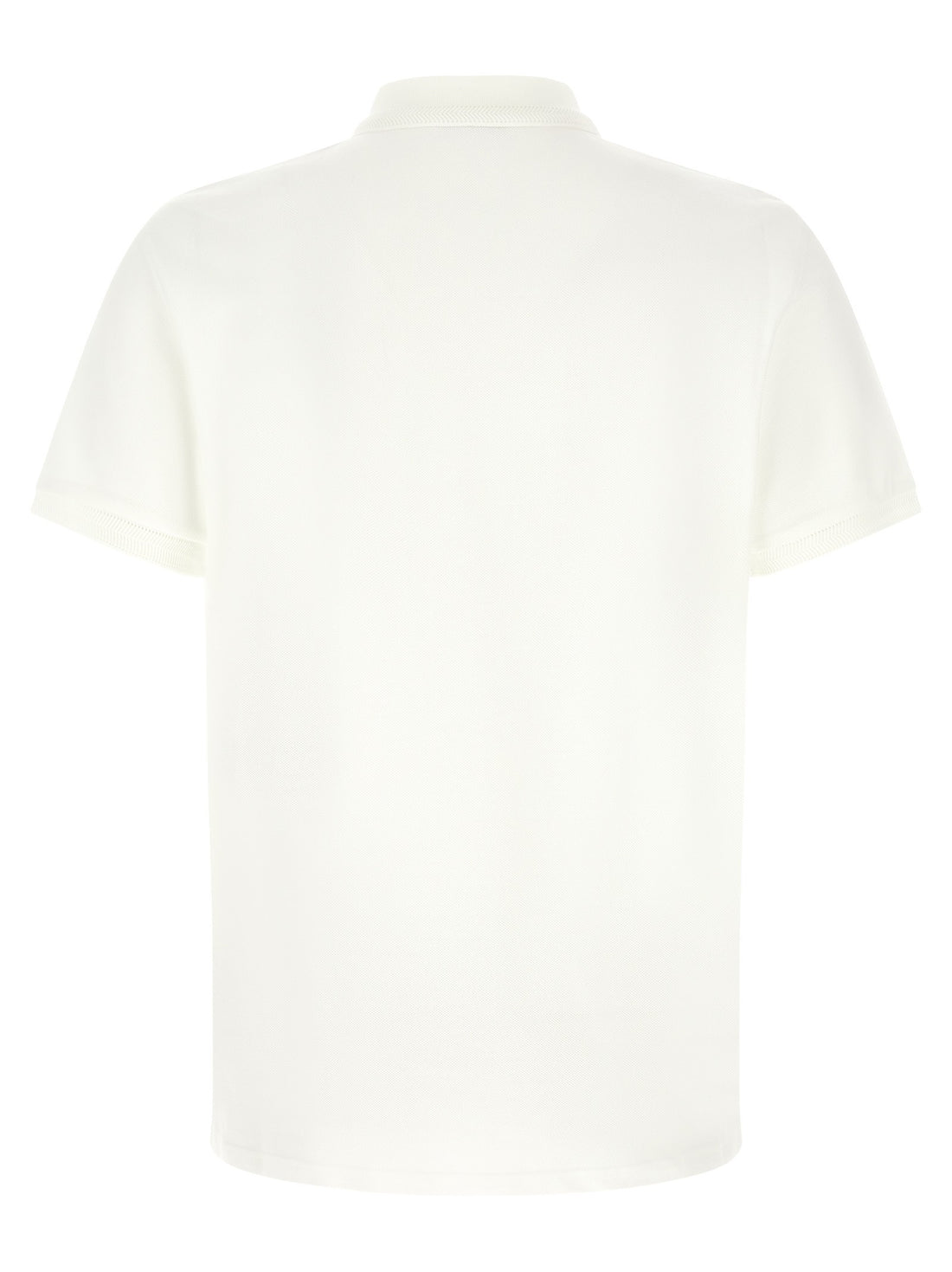 Moncler - Logo patch polo shirt White
