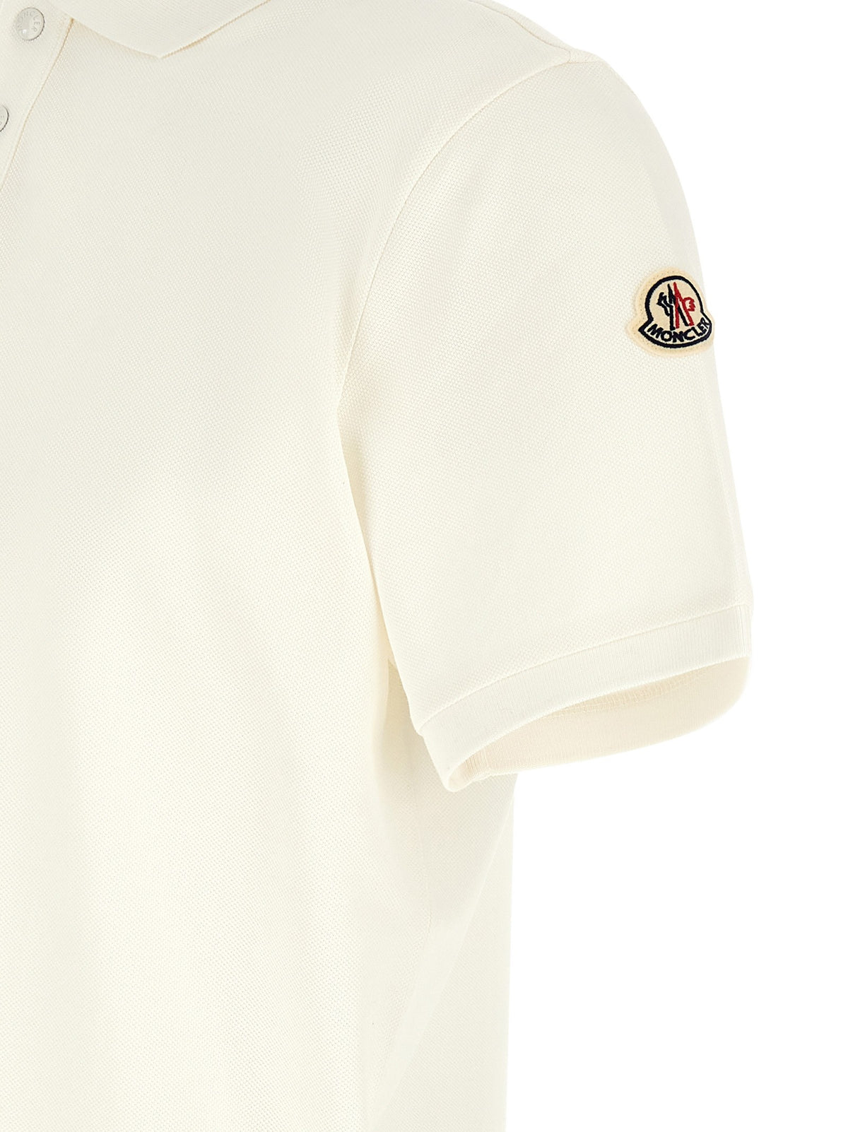 Moncler - Logo patch polo shirt