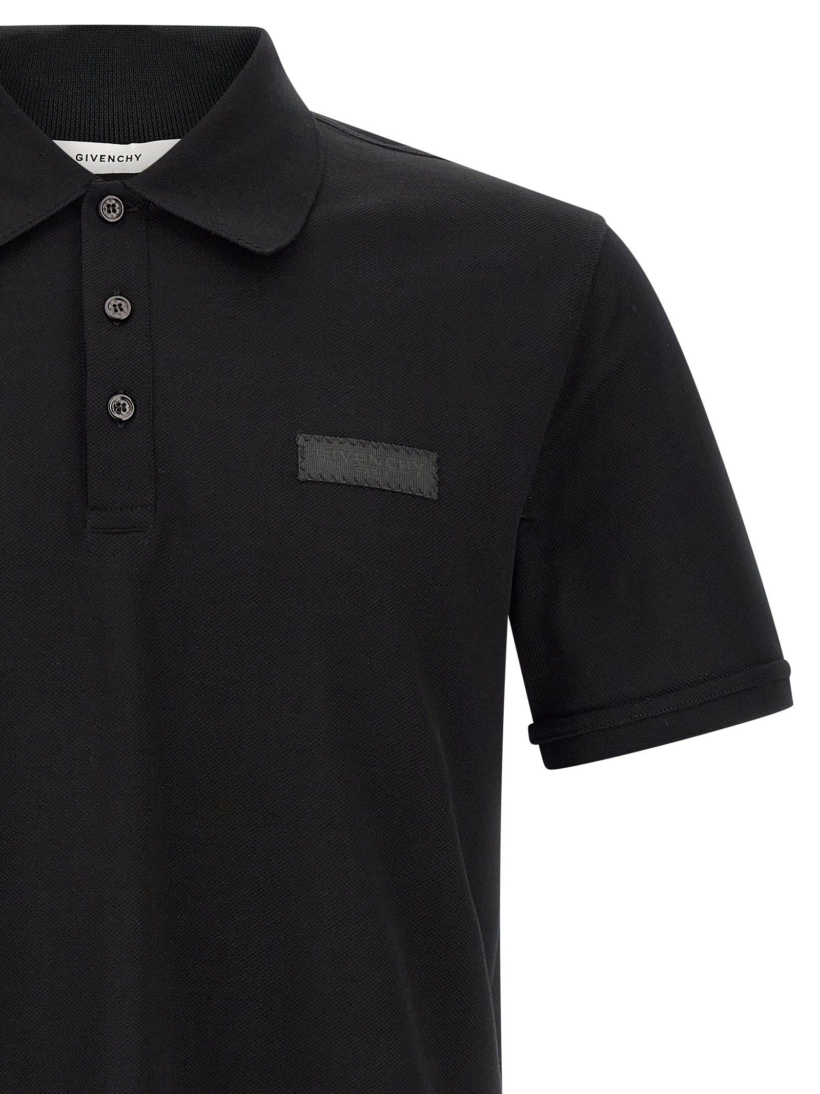 Givenchy - Logo patch polo shirt