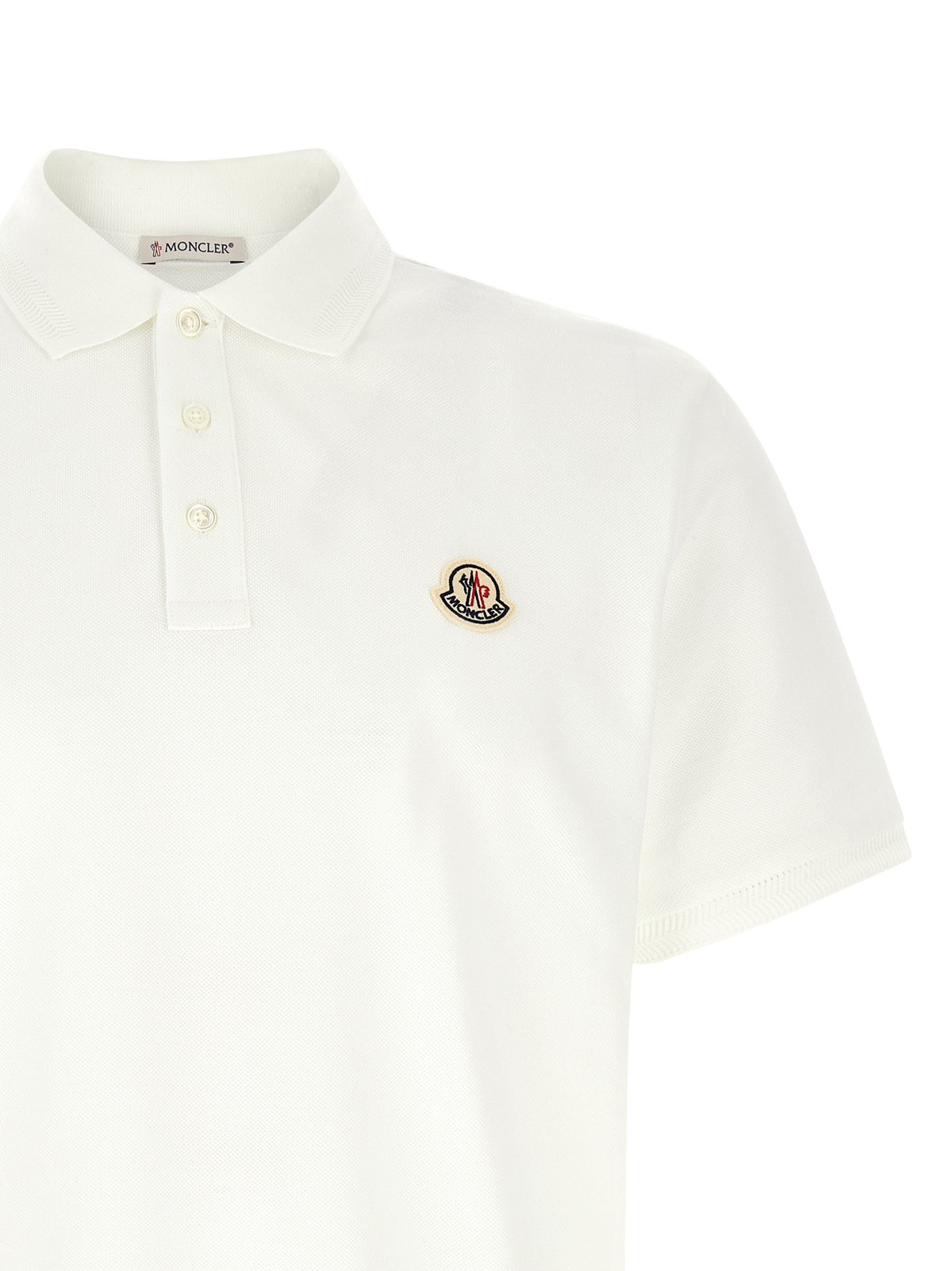 Moncler - Logo patch polo shirt