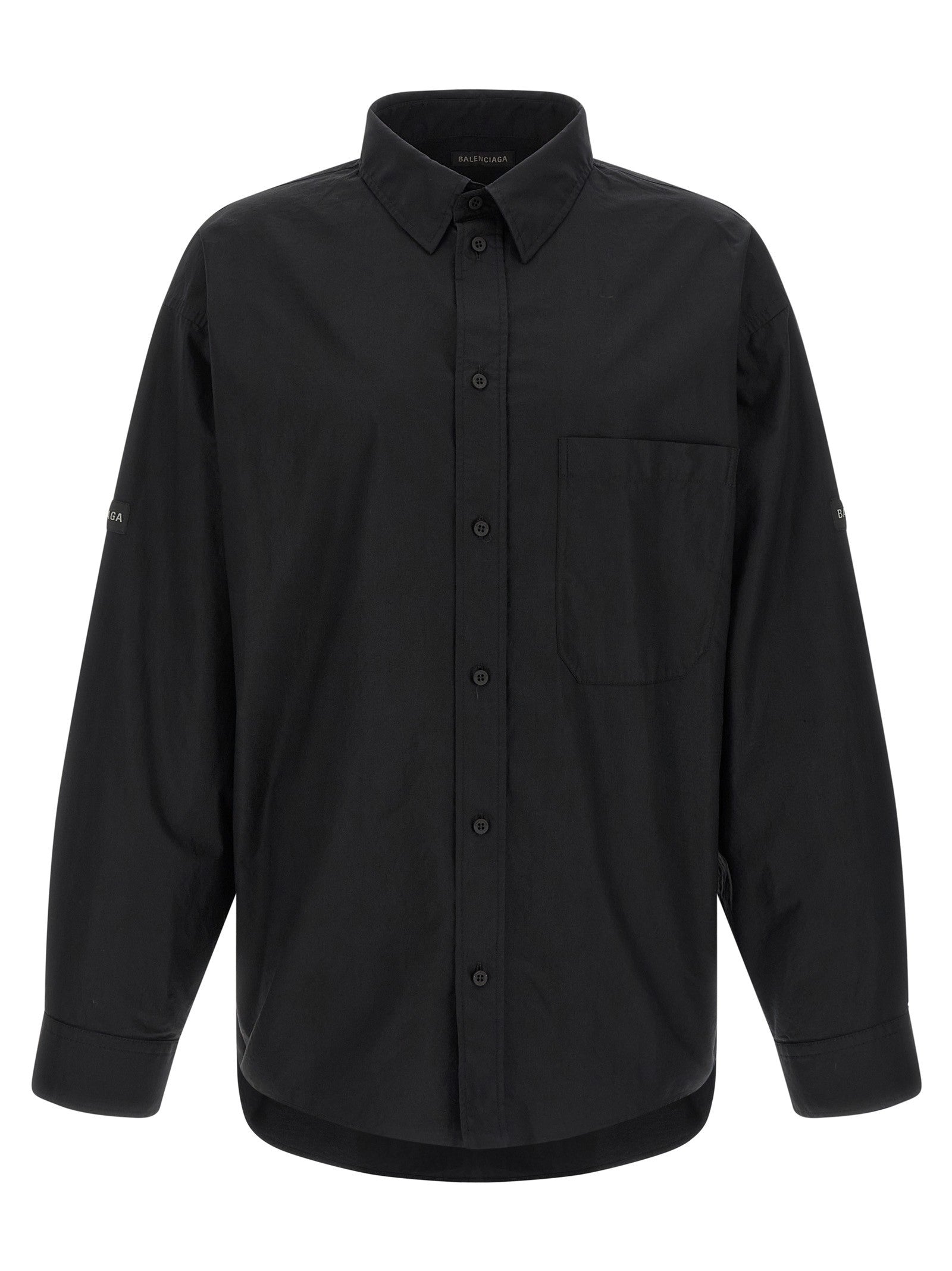 Balenciaga - Logo patch shirt