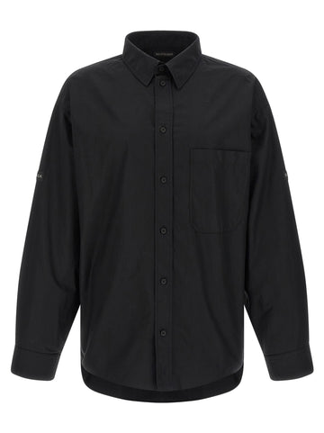Balenciaga - Logo patch shirt