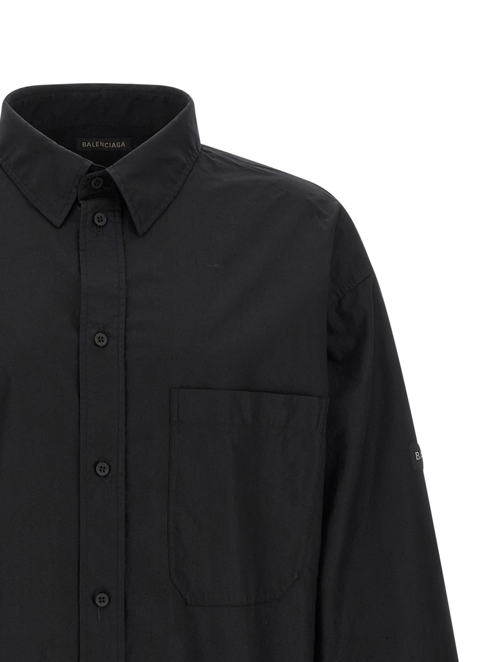 Balenciaga - Logo patch shirt