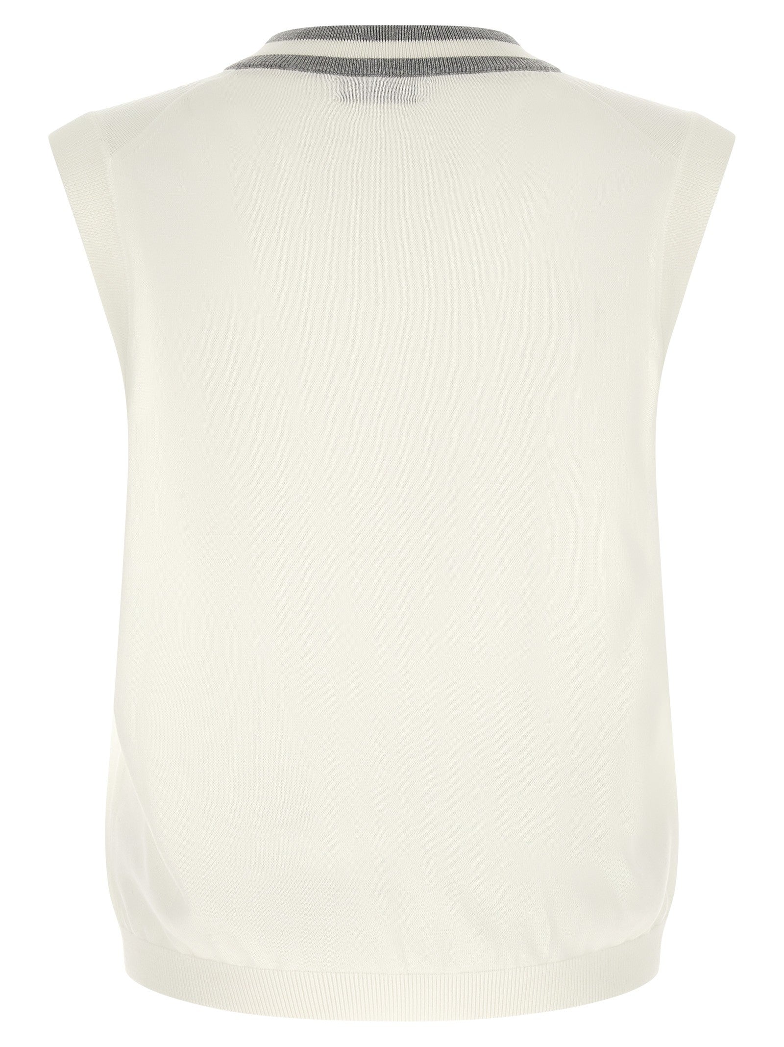 Brunello Cucinelli - Logo patch vest