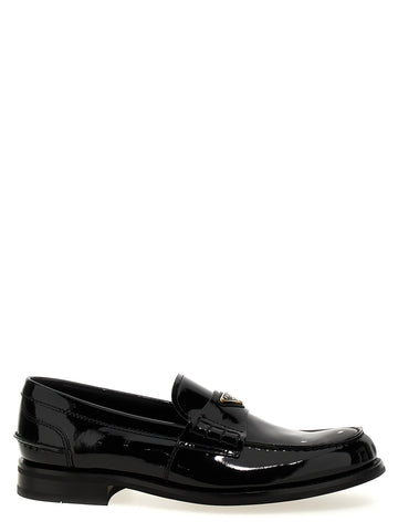 PRADA - Logo patent leather loafer Black 7
