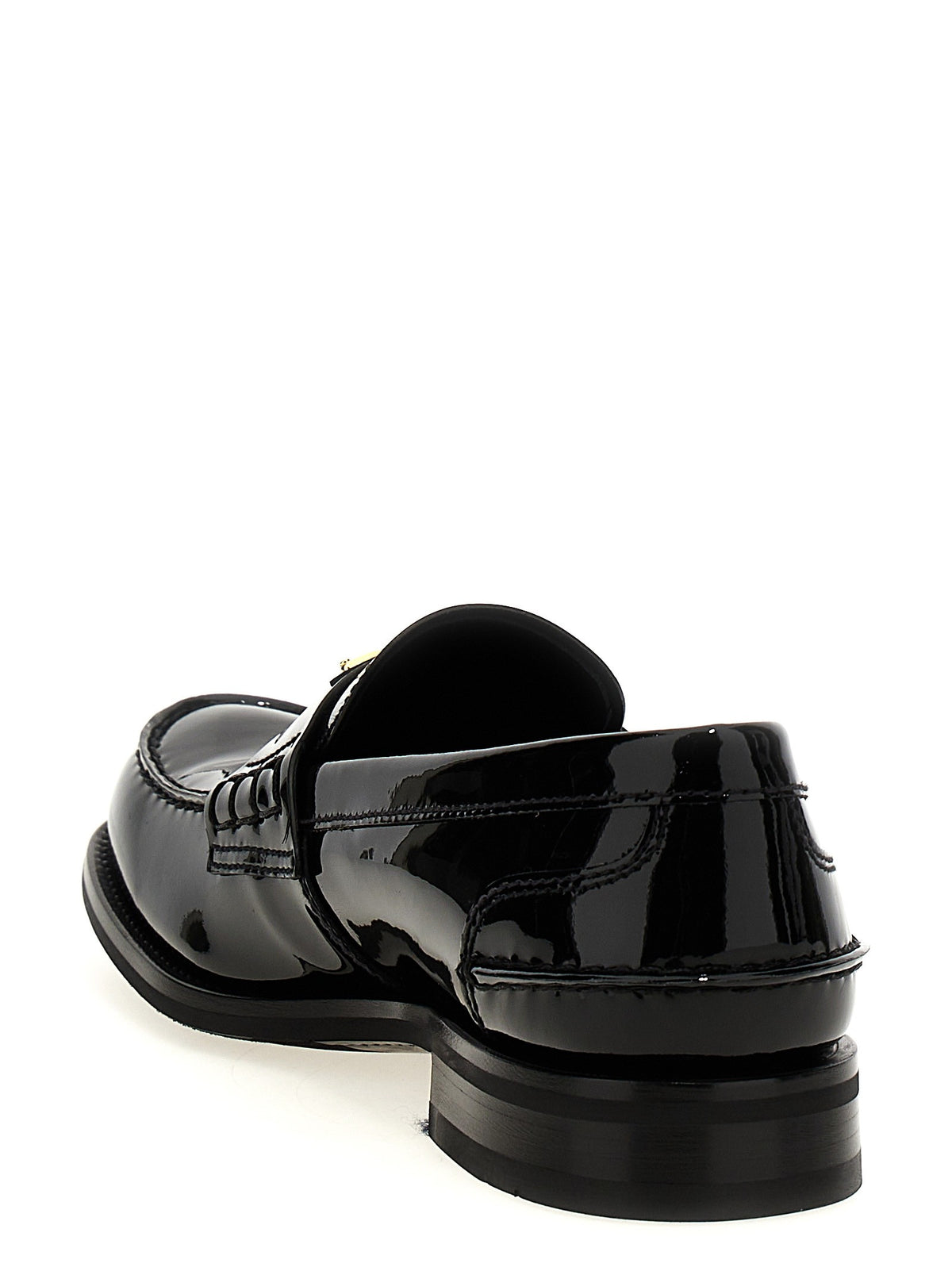 PRADA - Logo patent leather loafer